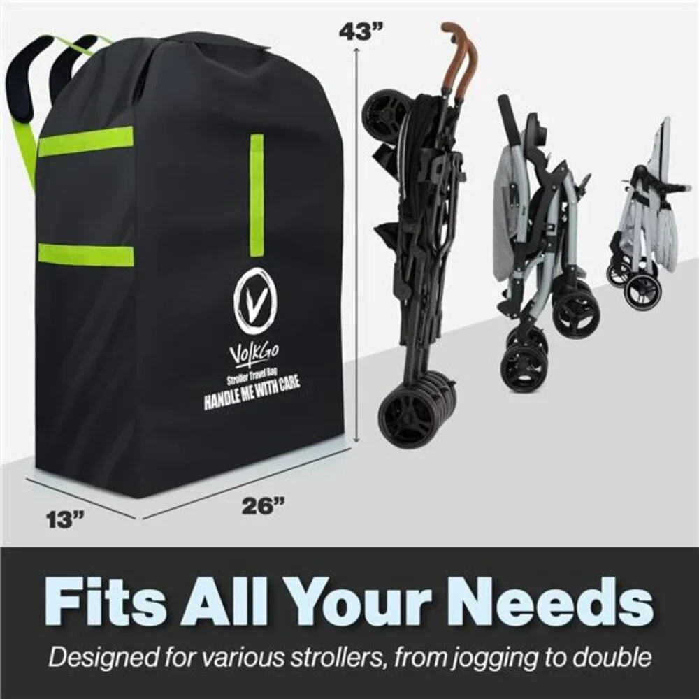 Large Stroller Travel Bag Airplane Cover Gate Check Baby Jogger Umbrella Carrier